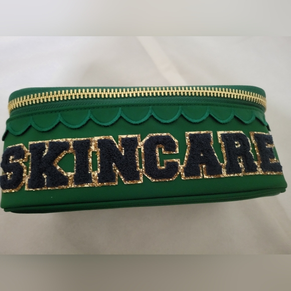 Stoney clover lane open top pouch mirror scallop emerald Green nwot custom - Picture 4 of 4